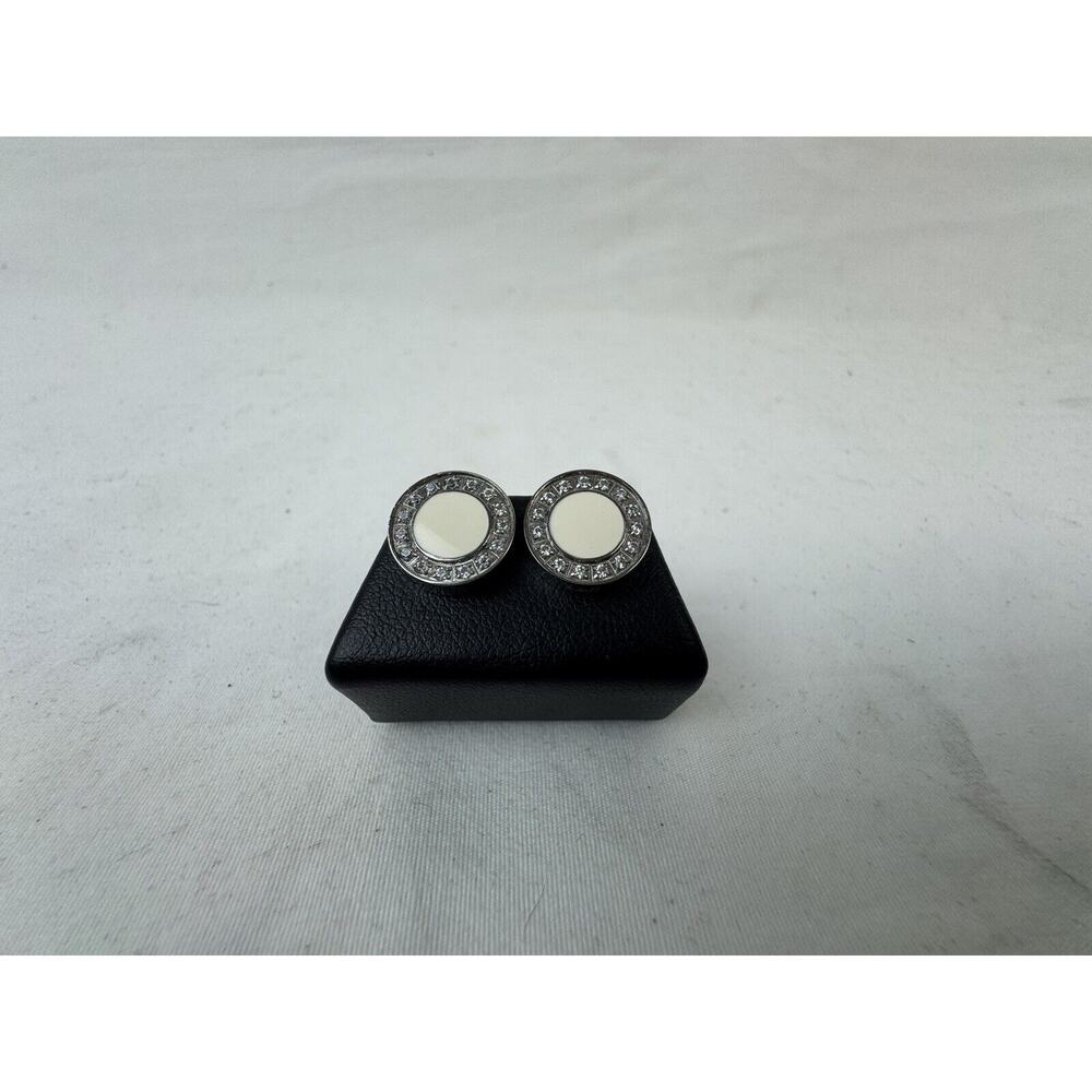 B Tiff New York - Pave 15-Stone Halo Stud Earrings